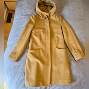 Babaton Tan Wool-Cashmere Blend Coat